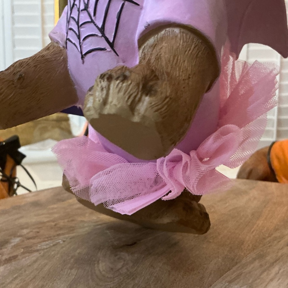 Adorable Dachshund Bat figure costume Pink Tutu & Wings, ballet or angel?🤔😀 - Picture 12 of 12